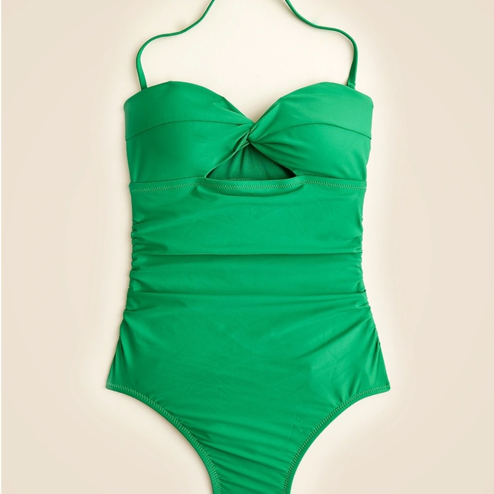 J. Crew Green Women's One Piece Swimsuit